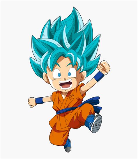 Goku Clipart Ssj God Super Saiyan Chibi Goku Hd Png Download Kindpng
