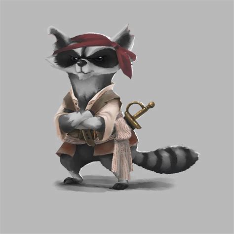 Raccoon Pirate Serina Mo Fantasy Character Art Raccoon Art Fantasy Character Design