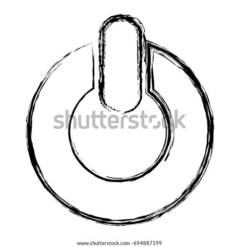 Power Switch Button Icon Stock Vector Royalty Free 694887199