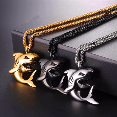 Many shark tank watchers believe that the charisma of an entrepreneur matters more than anything else. "Punk Shark" Stainless Steel Shark Necklace / Chain ...