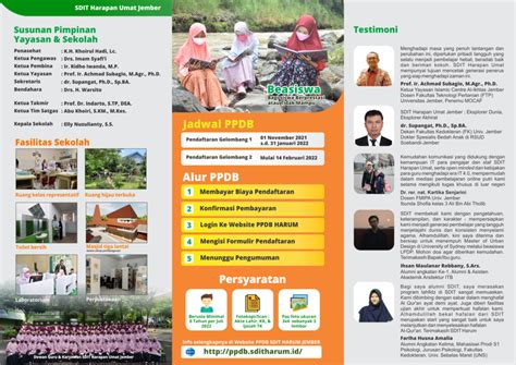 Download Brosur Ppdb Sdit Harapan Umat Jember 20222023 Sdit Harapan Umat