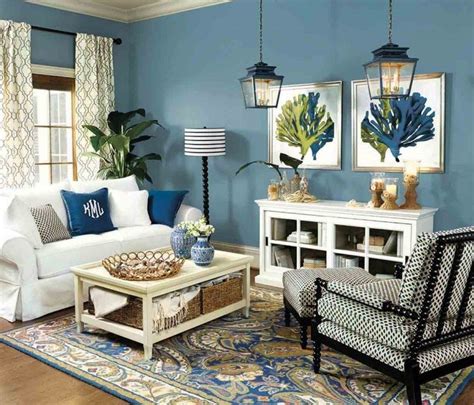 10 Blue And Beige Living Room