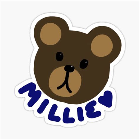 millie the dancing bear barnard sticker for sale by chariclia04 redbubble