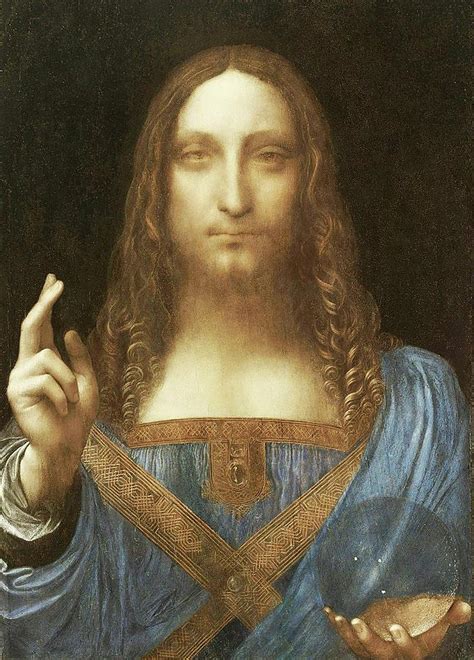 Christ By Leonardo Da Vinci Salvator Mundi Digital Art By Tom Hill