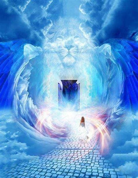 Lion Of Judah And An Open Door Lady Prophetic Art Bride Of Christ