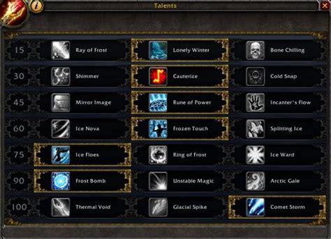 Frost Mage Legion Talent Spec And Rotation World Of Warcraft