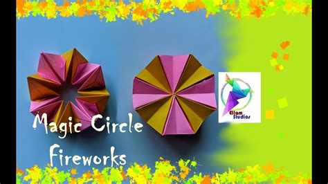How To Fold An Easy Origami Magic Circle Fireworks Fun Paper Toy Not
