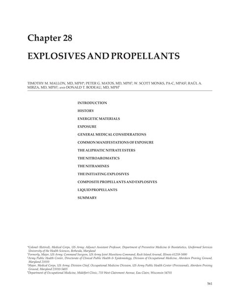 Pdf Chapter 28 Explosives And Propellants