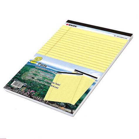 Hot Yellow Writing Pad Usa Style Memo Pad A4 2pcs50 Sheets Legal Pad