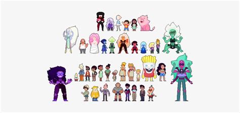 Nombres De Los Personajes De Steven Universe Transparent Png 500x309