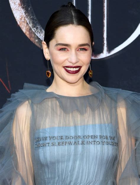 Emilia Clarke Braid Hairstyle Game Of Thrones Premiere 2019 Popsugar