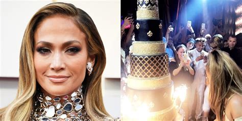 Jennifer Lopezs 50th Birthday Cake Was 10 Tiers