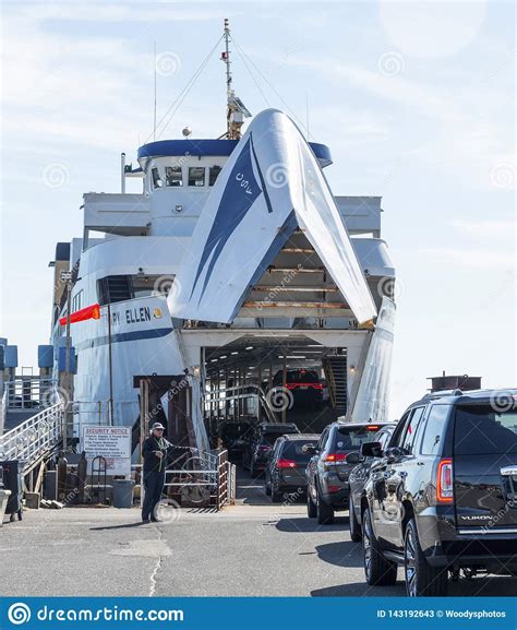 Mary Ellen Ferry Boat Loading Cars Underneath Editorial Stock Photo