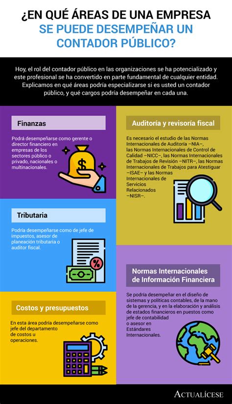 Infografía ¿en Qué áreas De Una Empresa Se Puede Desempeñar Un