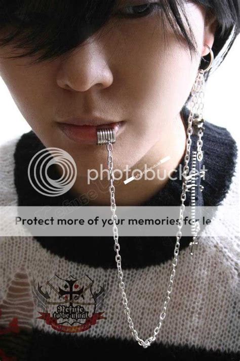 Punk Rtbu Emo Earringlip Chain Body Jewelry Labret Iii