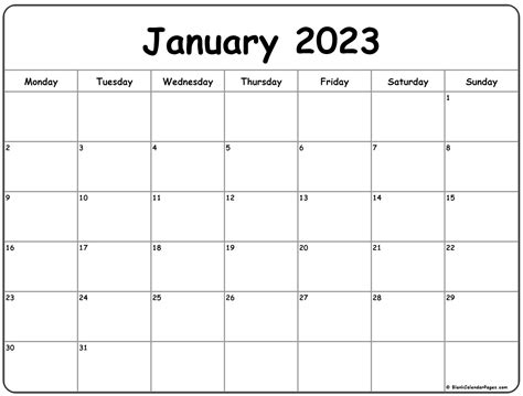 Printable Blank Calendar January 2022 2023 Printable Calendars Images