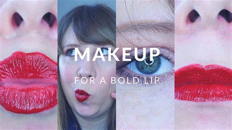 Makeup For A Bold Lip Youtube