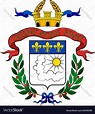 Coat of arms of saarlouis in saarland in germany Vector Image
