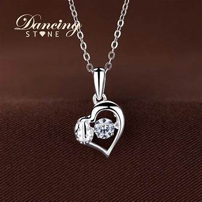 Heart 1712 Jewelry 01j Flashing Pendants Platinum