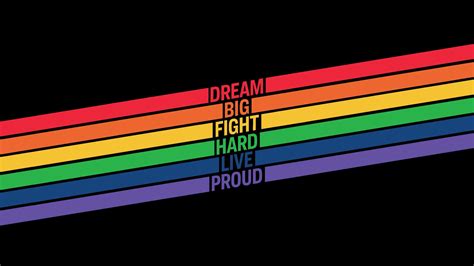 Download Rainbow Stripe Lines Pride Desktop Wallpaper