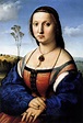 Raphael MADDALENA STROZZI c.1506. Oil on wood panel, 24 1/2 x 17 1/4 ...