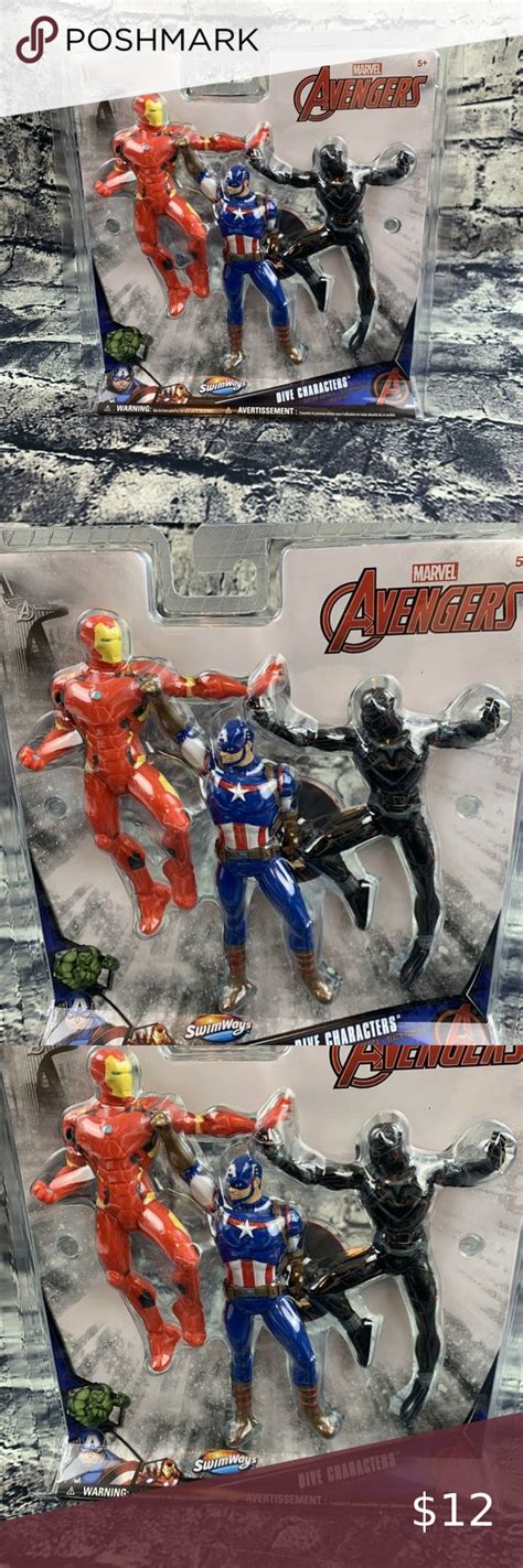 Avengers Iron Man Captain America Black Panther Swimways Dive