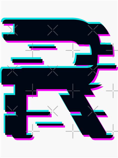 Letter R Glitch English Alphabet Sticker For Sale By Lagginmatrix