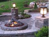 Outdoor Fire Pit Design And Construction Pavers Driveways