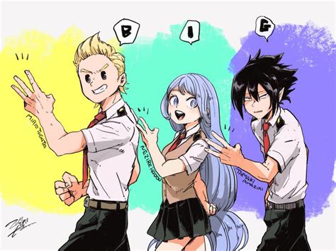 Characters Mirio Togata Nejire Hadou Tamaki Amajiki Boku No Hero