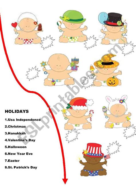 Usa Holidays Esl Worksheet By Ilona