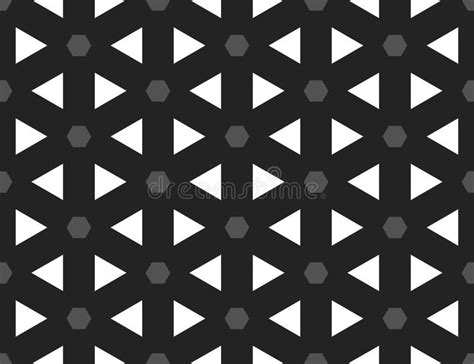 Vector Seamless Geometric Pattern Shaped Grey Hexagons And White
