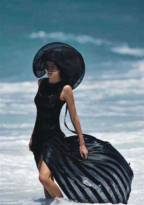 Edita Vilkeviciute In Splash Out By Gilles Bensimon For Vogue