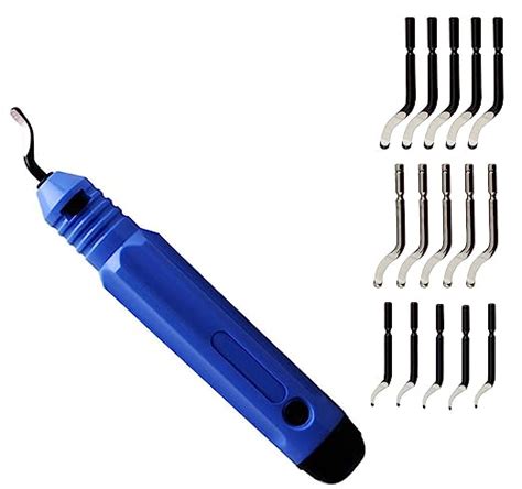 L Anan Metal Deburring Tool Kit With 15 Pcs Blades Rotary Deburr