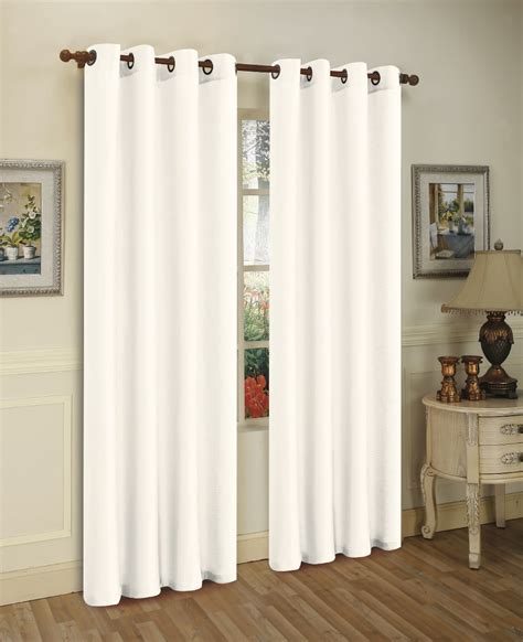 Jandv Textiles Faux Silk Window Curtain Set With Two Curtain Panels And