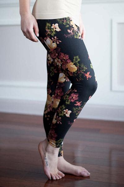 Floral Leggings ~ Yellow The Pulse Boutique