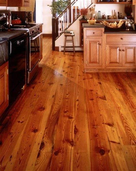 Reclaimed Heart Pine Dining Room Rustic Wood Floors Wood Floors Wide