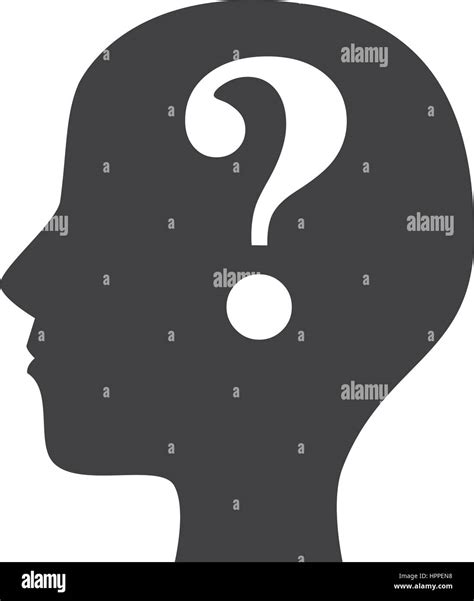Person Silhouette With Question Mark Stock Vector Image And Art Alamy
