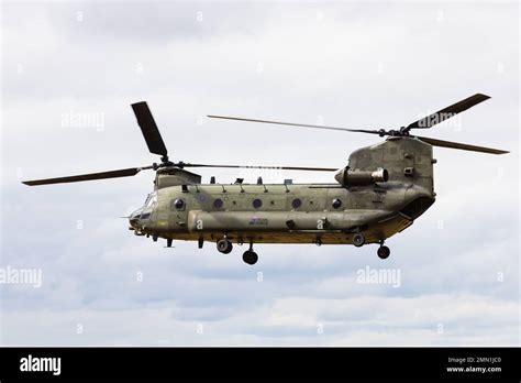 Boeing Ch47d Chinook Heavy Helicopter Of The Raf Chinook Display Team