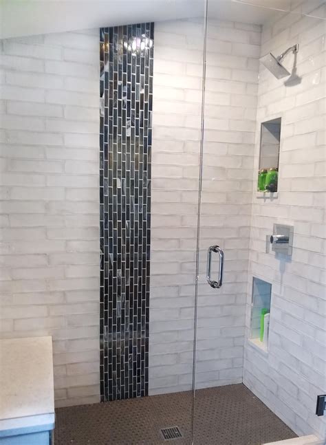 vertical glass tile accent corner shower bench bathroom feature wall my xxx hot girl