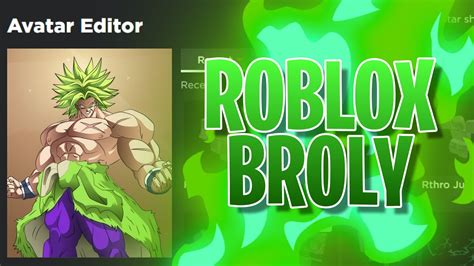 How To Make Broly In Roblox Roblox Dragon Ball Avatar Tutorial Youtube