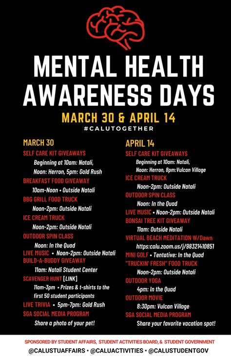 Mental Health Awareness Days At Cal U To Include Outdoor Activities