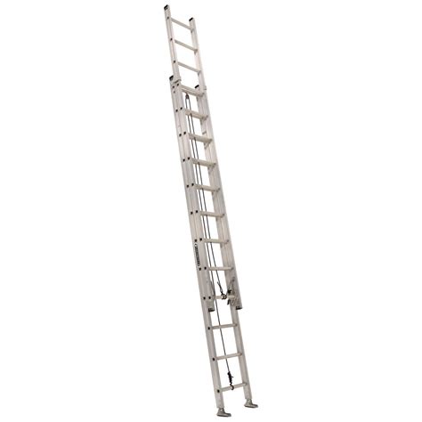 Louisville Ladder 28 Ft Aluminum Extension Ladder With 300 Lbs Load