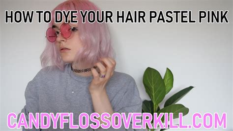 How To Dye Your Hair Pastel Pink Directions Carnation Pink Youtube