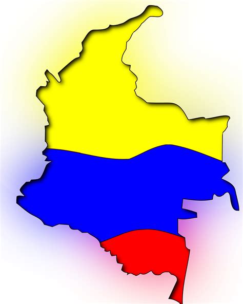 Map Mapa De Colombia Bandera Clipart Full Size Clipart 170818