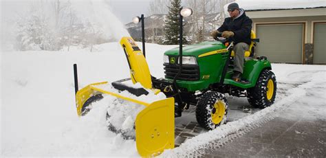 Snow Blower And Snow Plow Attachment For Lawn Tractors