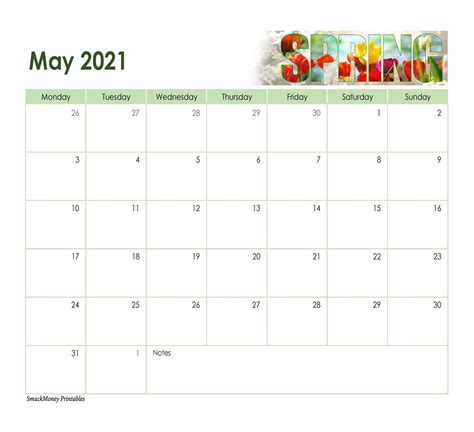 Simple Fun 2021 Full 12 Month Printable Calendar Landscape Etsy
