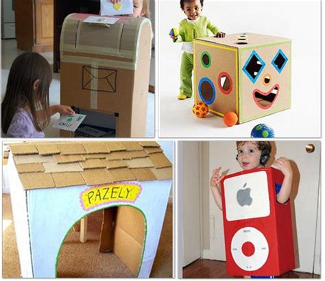 32 Things To Make Using A Cardboard Box Diy Cardboard Box Diy Diy