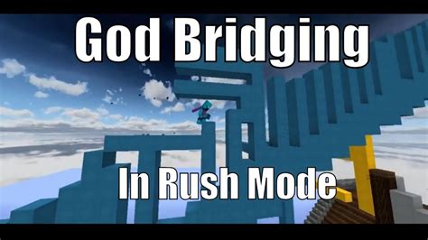 God Bridging In The New Rush Mode Hypixel Bedwars Youtube