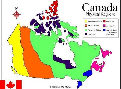 Le Relief Des Régions Du Canada Map Carte Du Canada Relief Des
