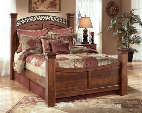 Timberline Queen Poster Bed From Ashley B258 77 64n 71n 98n Coleman